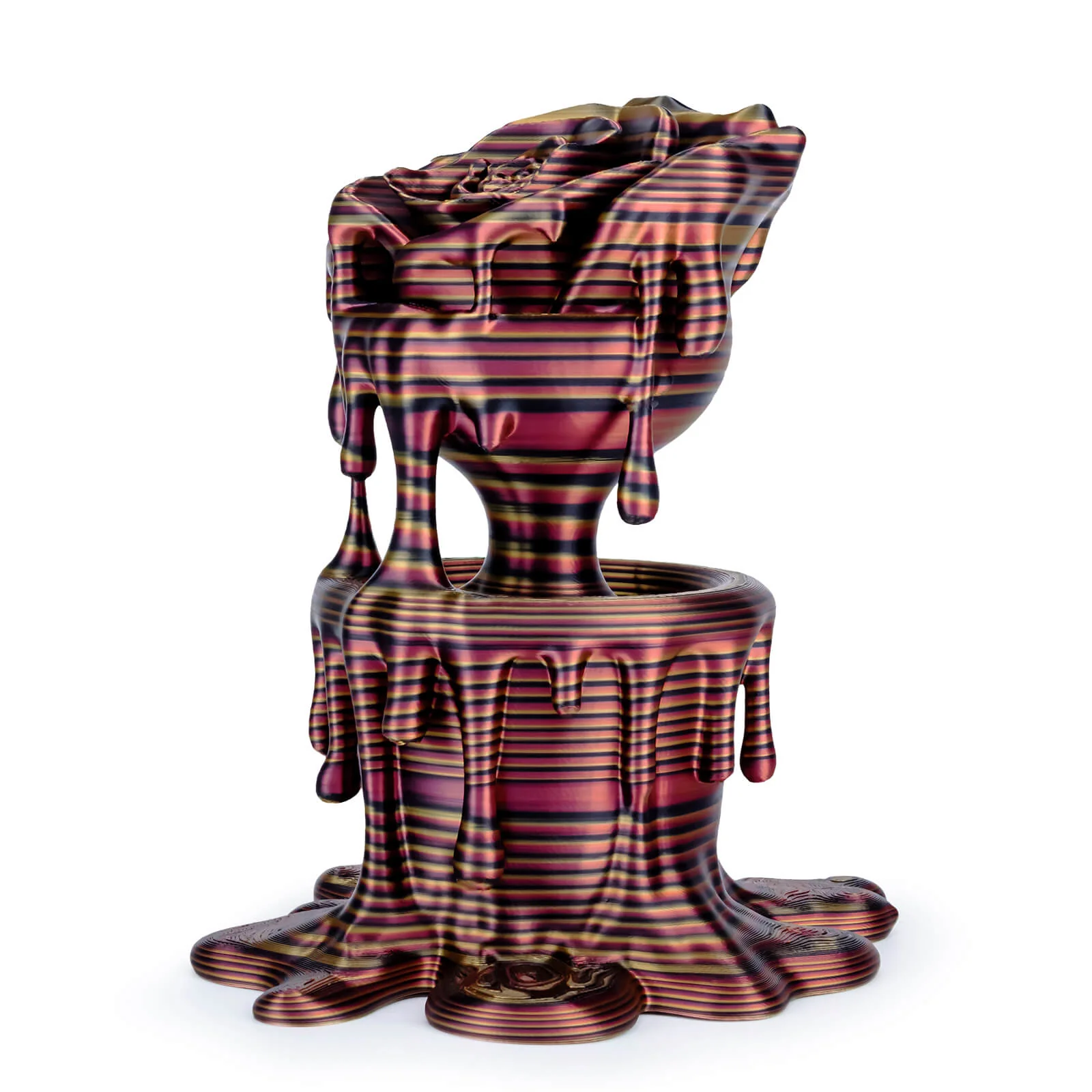 ZIRO Stripes Silk PLA Glossy Multicolors Filament 1.75mm 1kg/2.2lb Spool , Gilded Stripes - Image 6