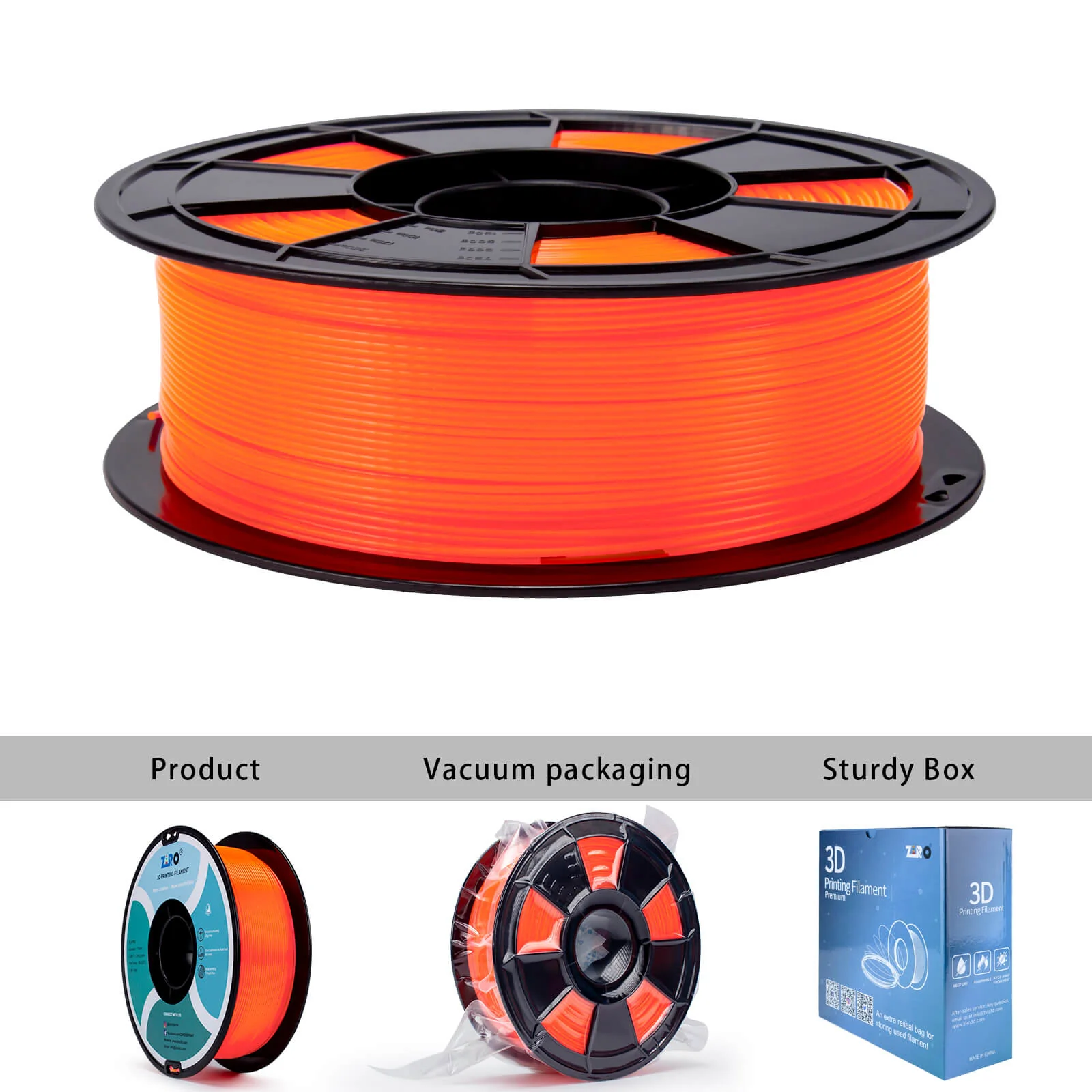 ZIRO Translucent PLA Filament 1.75mm, Translucent Living Coral - Image 9