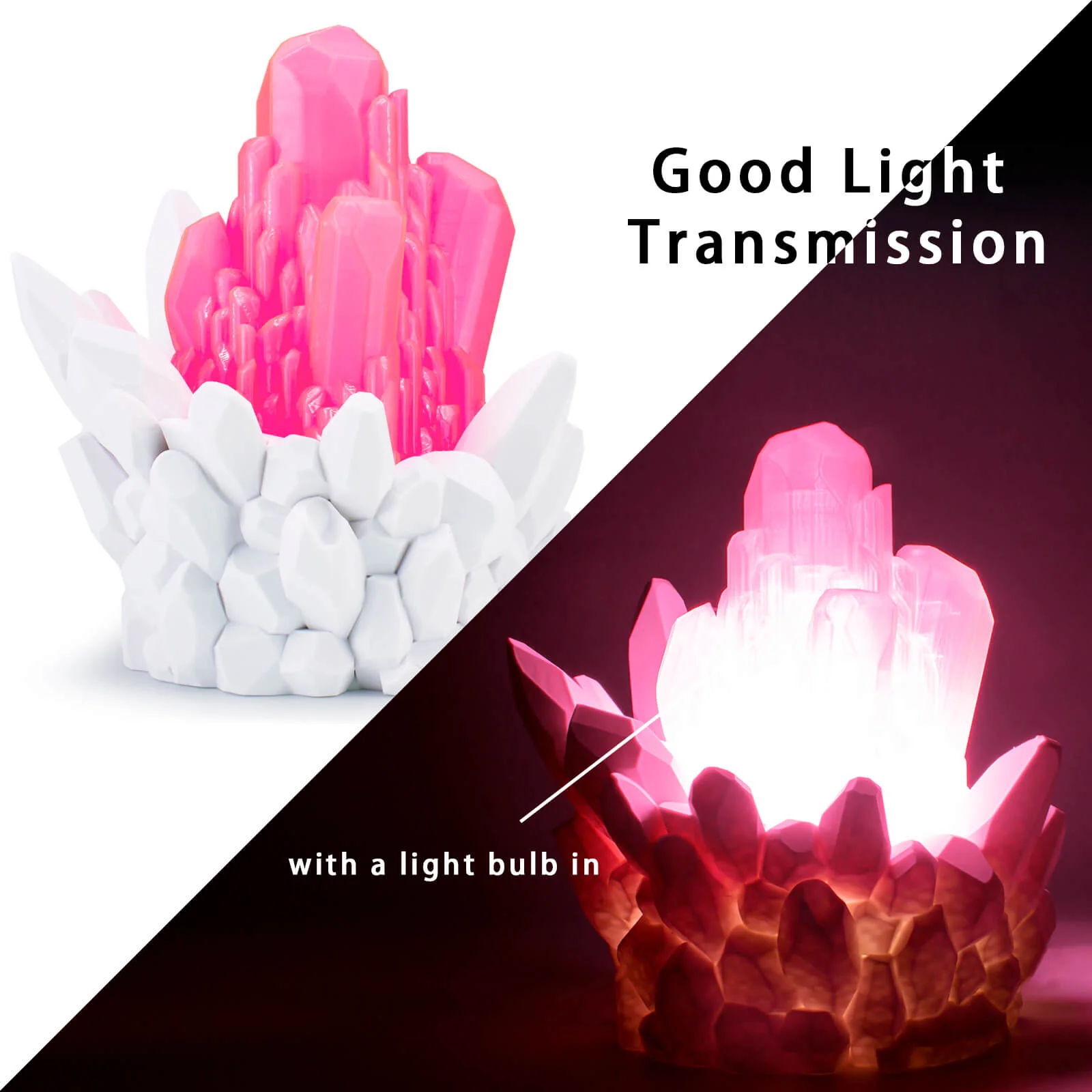ZIRO Translucent PLA Filament 1.75mm, Translucent Pink - Image 5
