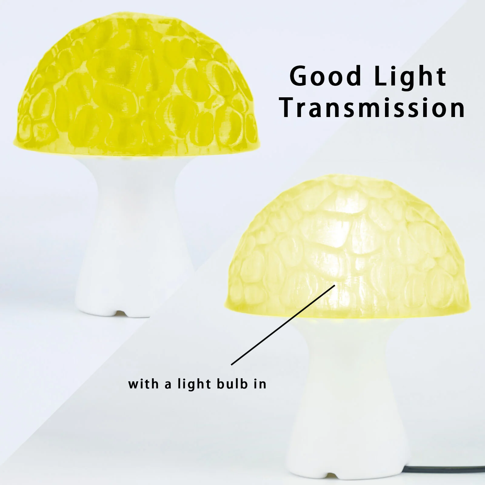 ZIRO Translucent PLA Filament 1.75mm, Translucent Yellow - Image 4