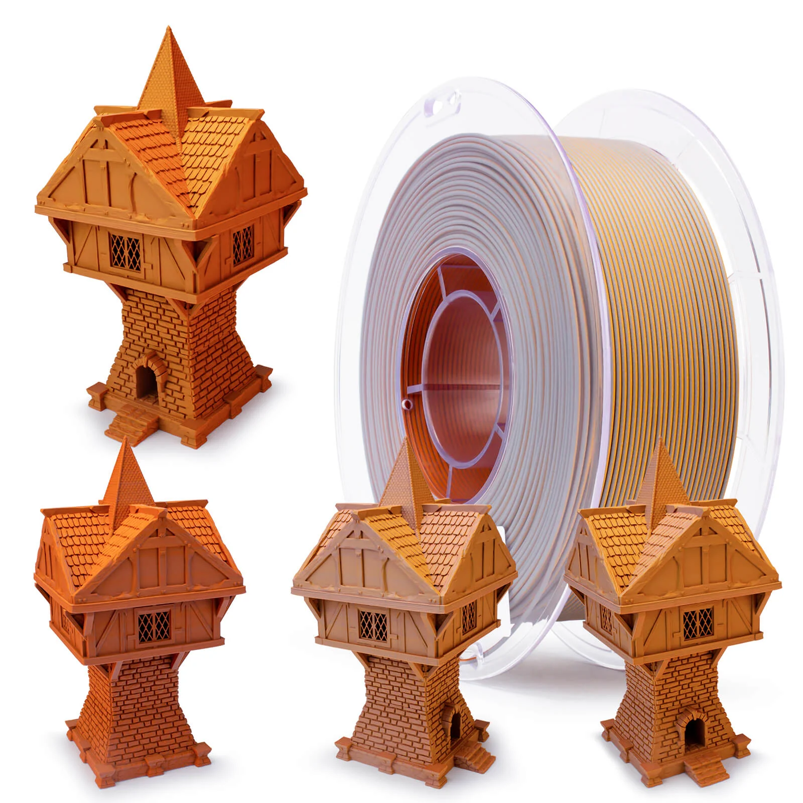 ZIRO Tri-color Matte PLA Filament 1.75mm, Desert - Image 3