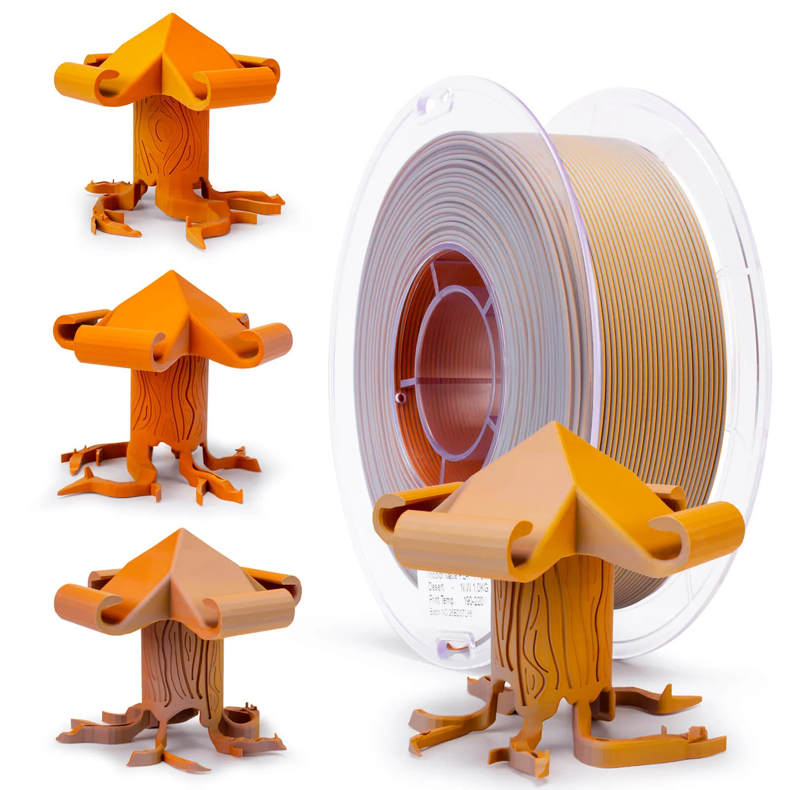 ZIRO Tri-color Matte PLA Filament 1.75mm, Desert - Image 5