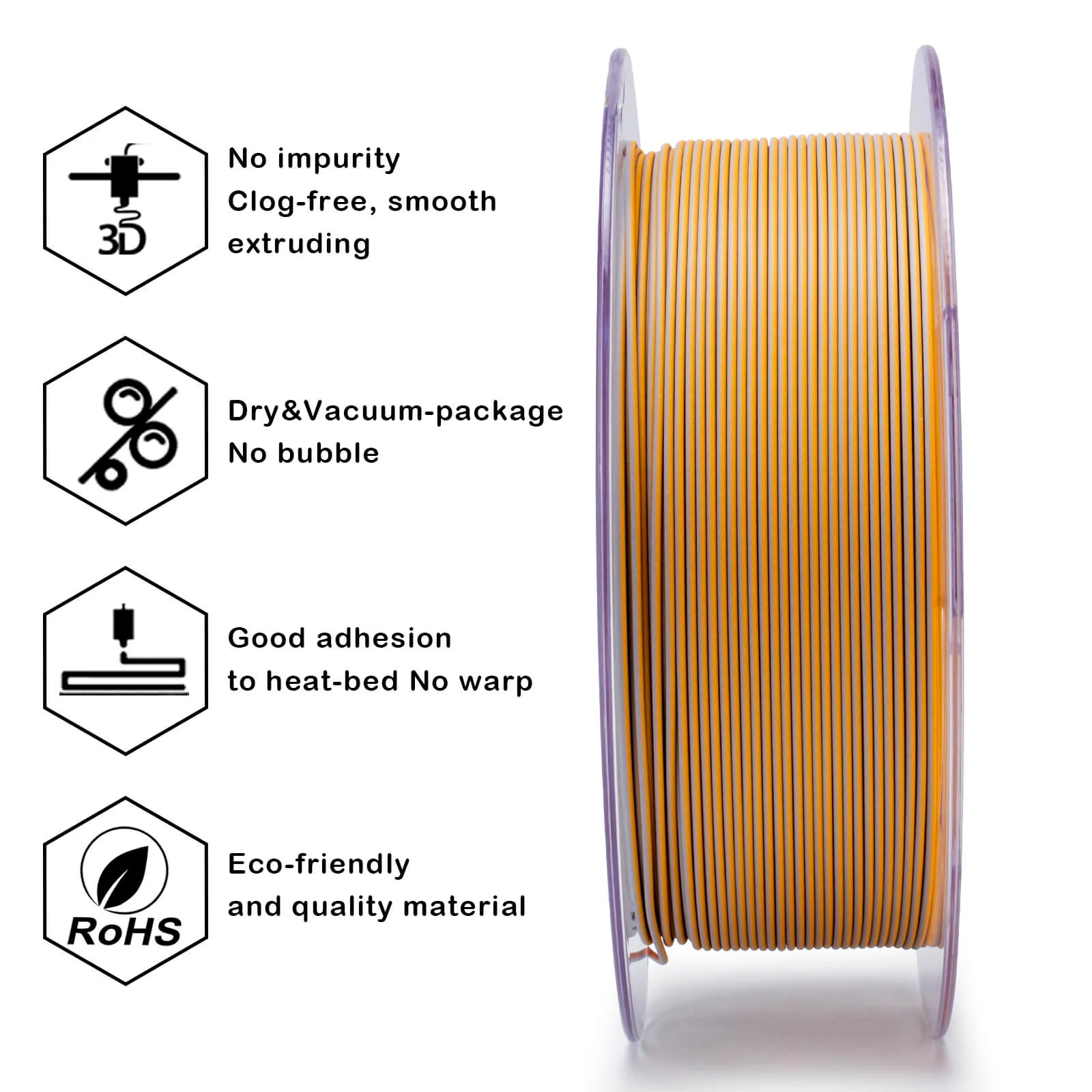 ZIRO Tri-color Matte PLA Filament 1.75mm, Desert - Image 9