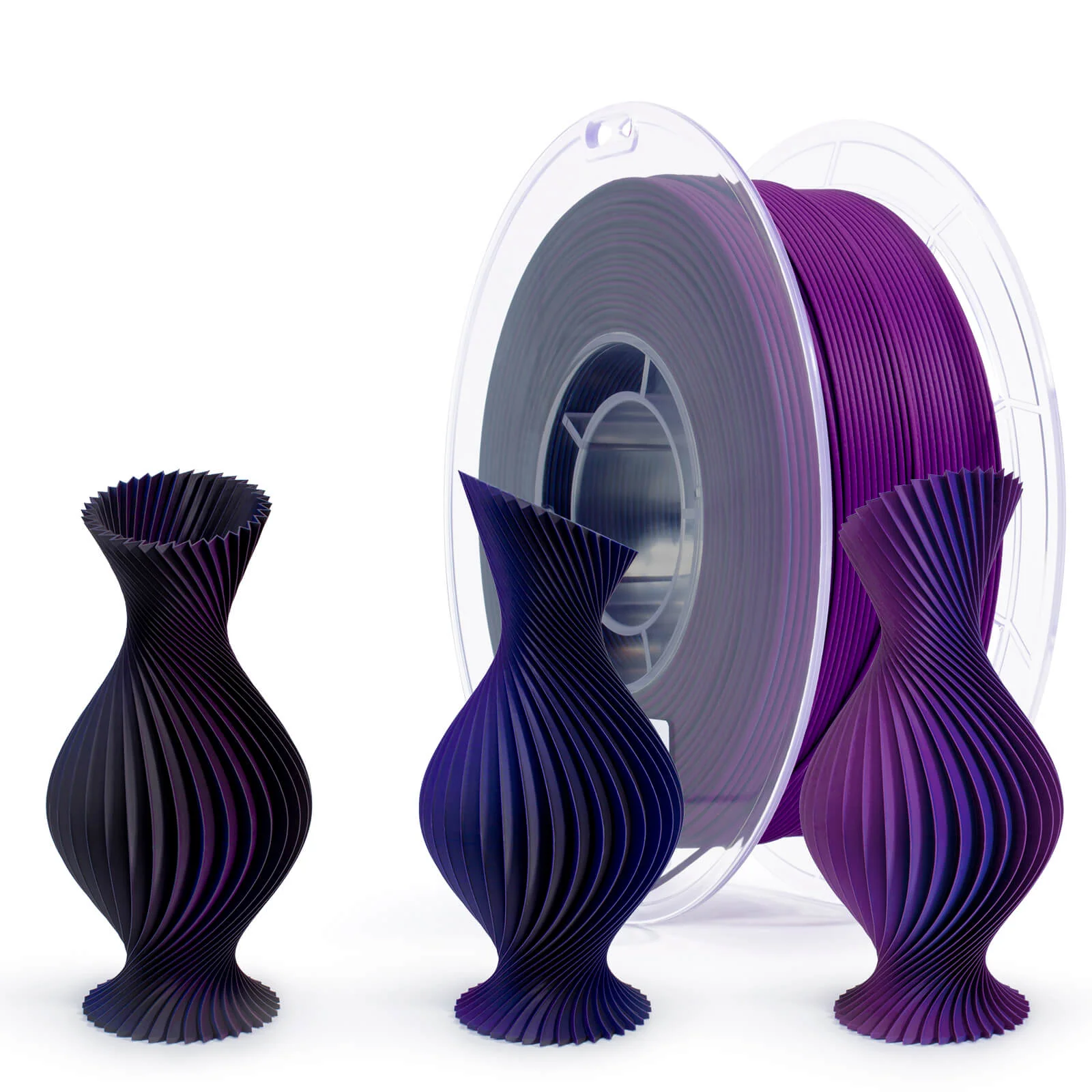 ZIRO Tri-color Matte PLA Filament 1.75mm, Indigo Space - Image 3