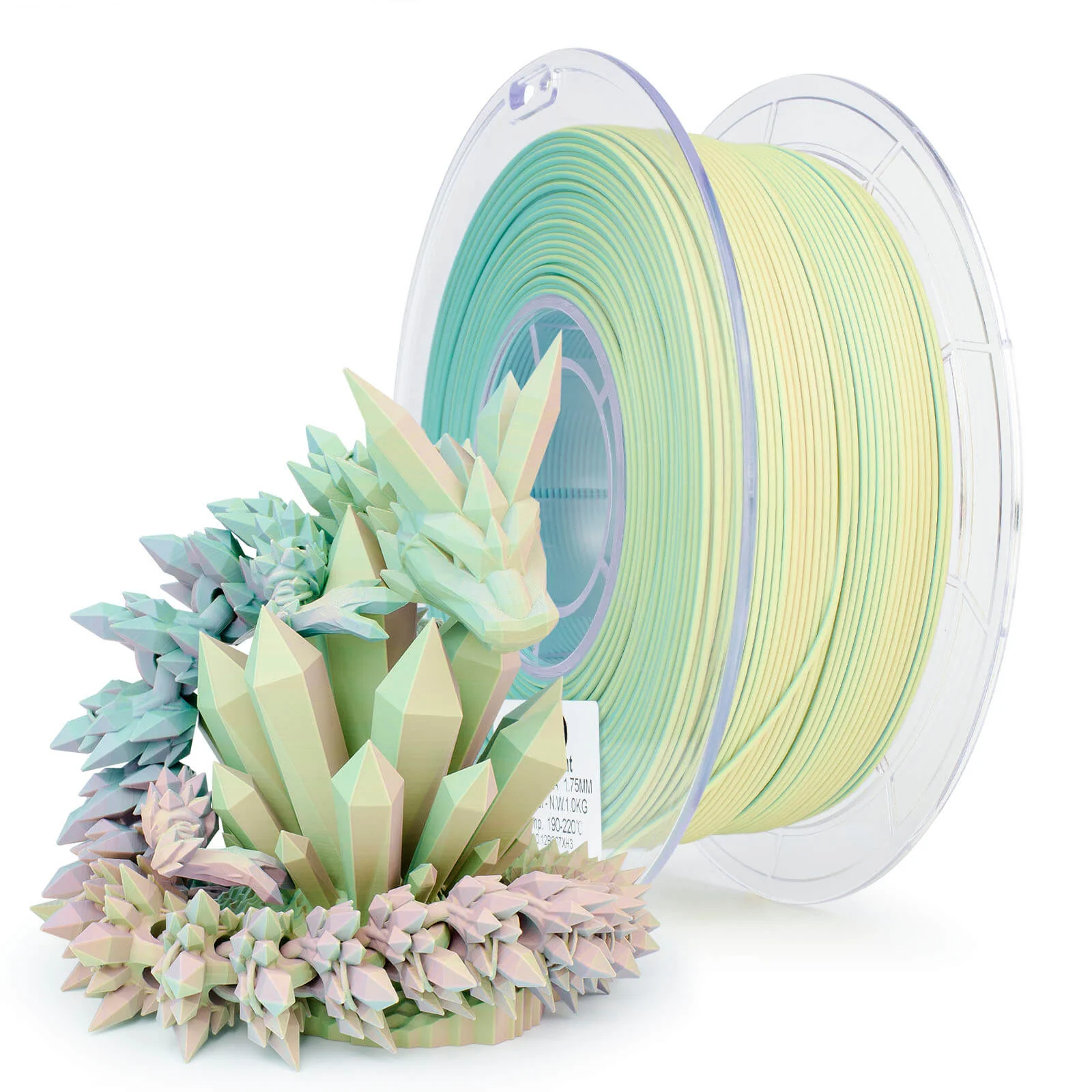 ZIRO Tri-color Matte PLA Filament 1.75mm, Mist - Image 3