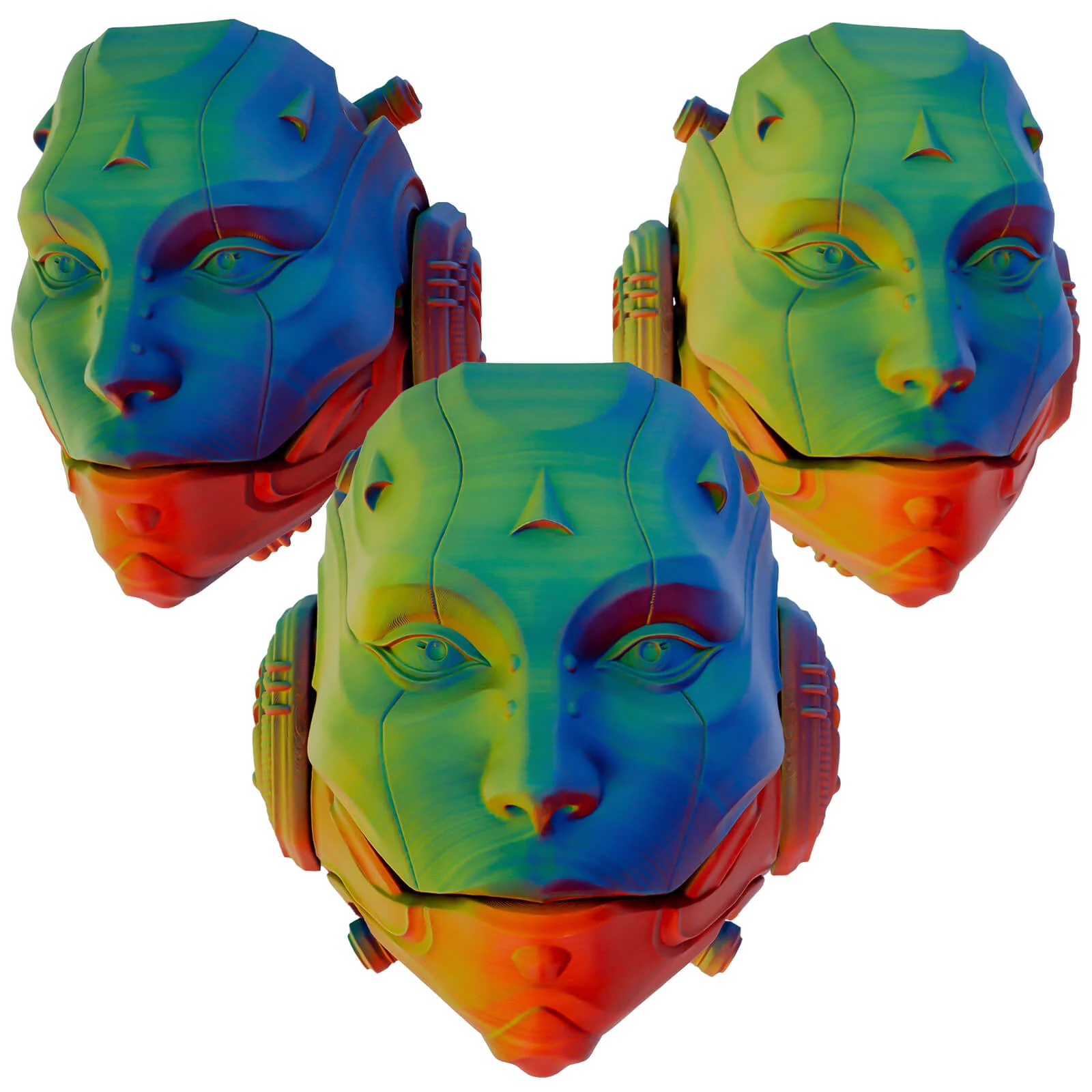 ZIRO Tri-color Matte PLA Filament 1.75mm, Neon - Image 3