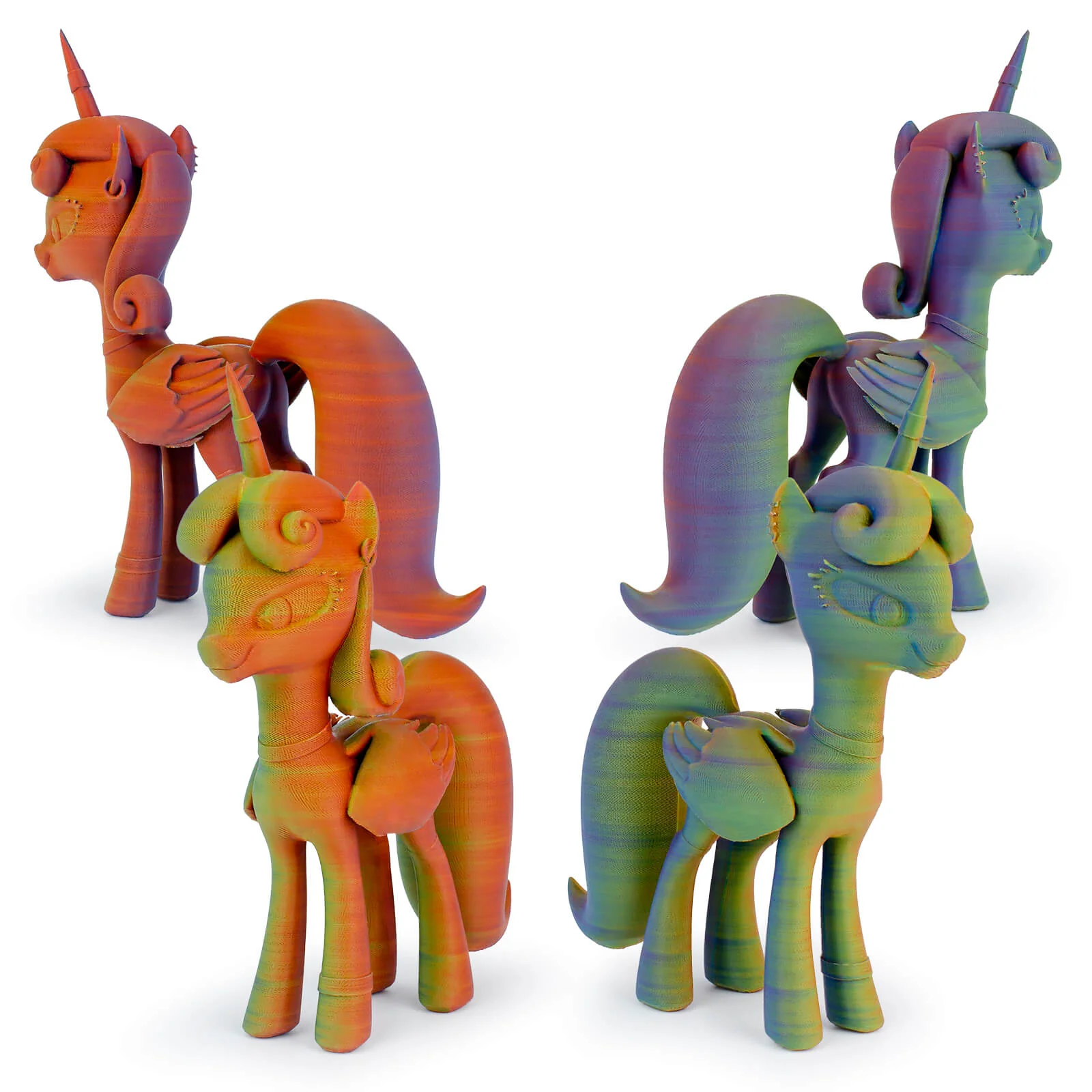 ZIRO Tri-color Matte PLA Filament 1.75mm, Neon - Image 4