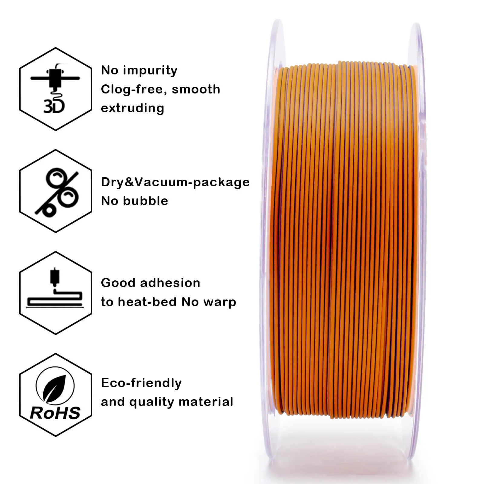 ZIRO Tri-color Matte PLA Filament 1.75mm, Rusted Jungle - Image 7