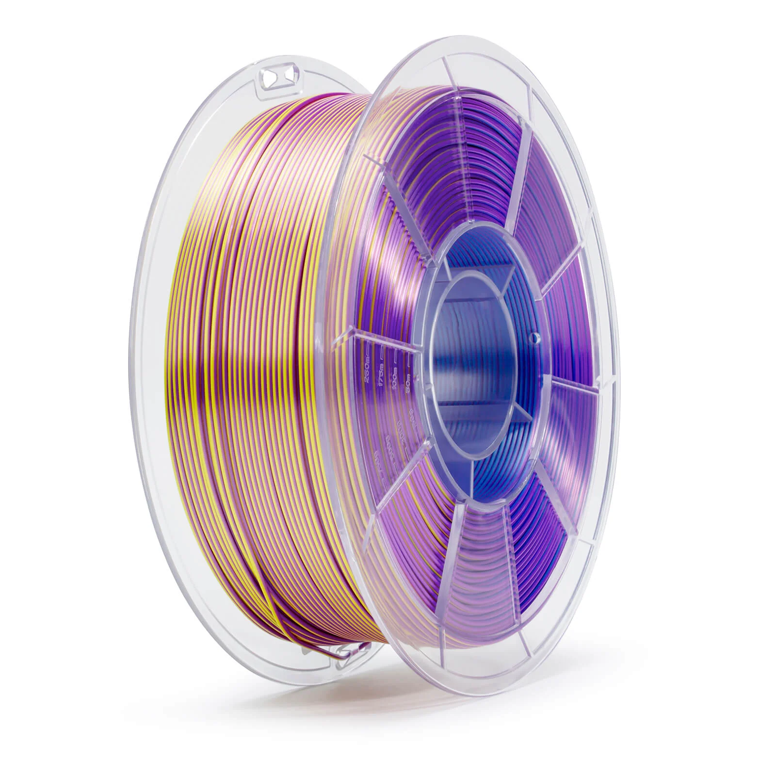 ZIRO Tri-color Silk PLA Filament 1.75mm, Green & Blue & Purple - Image 3