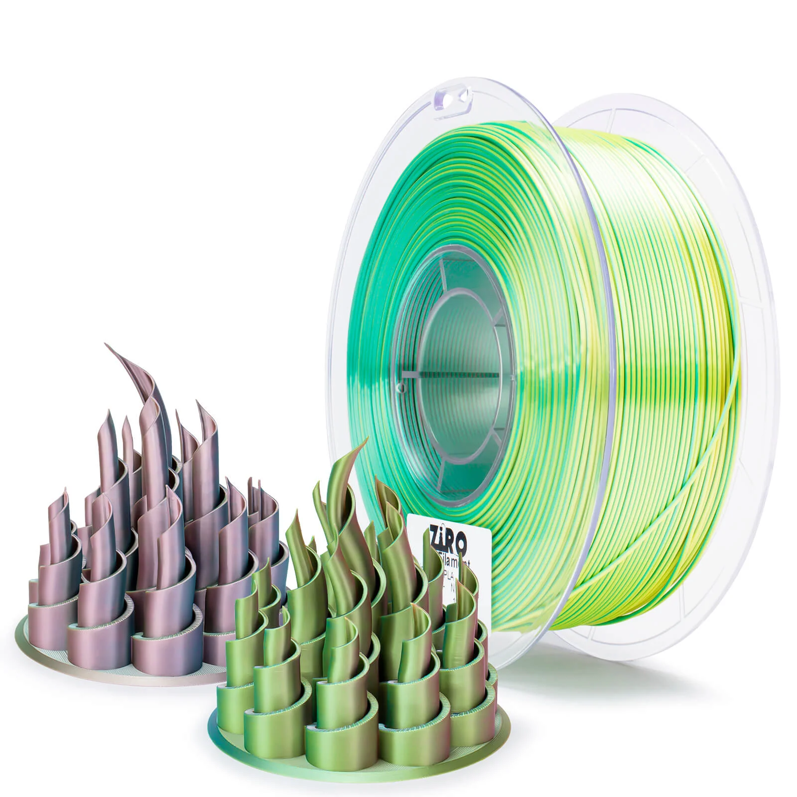 ZIRO Tri-color Silk PLA Filament 1.75mm, Shimmer - Image 4