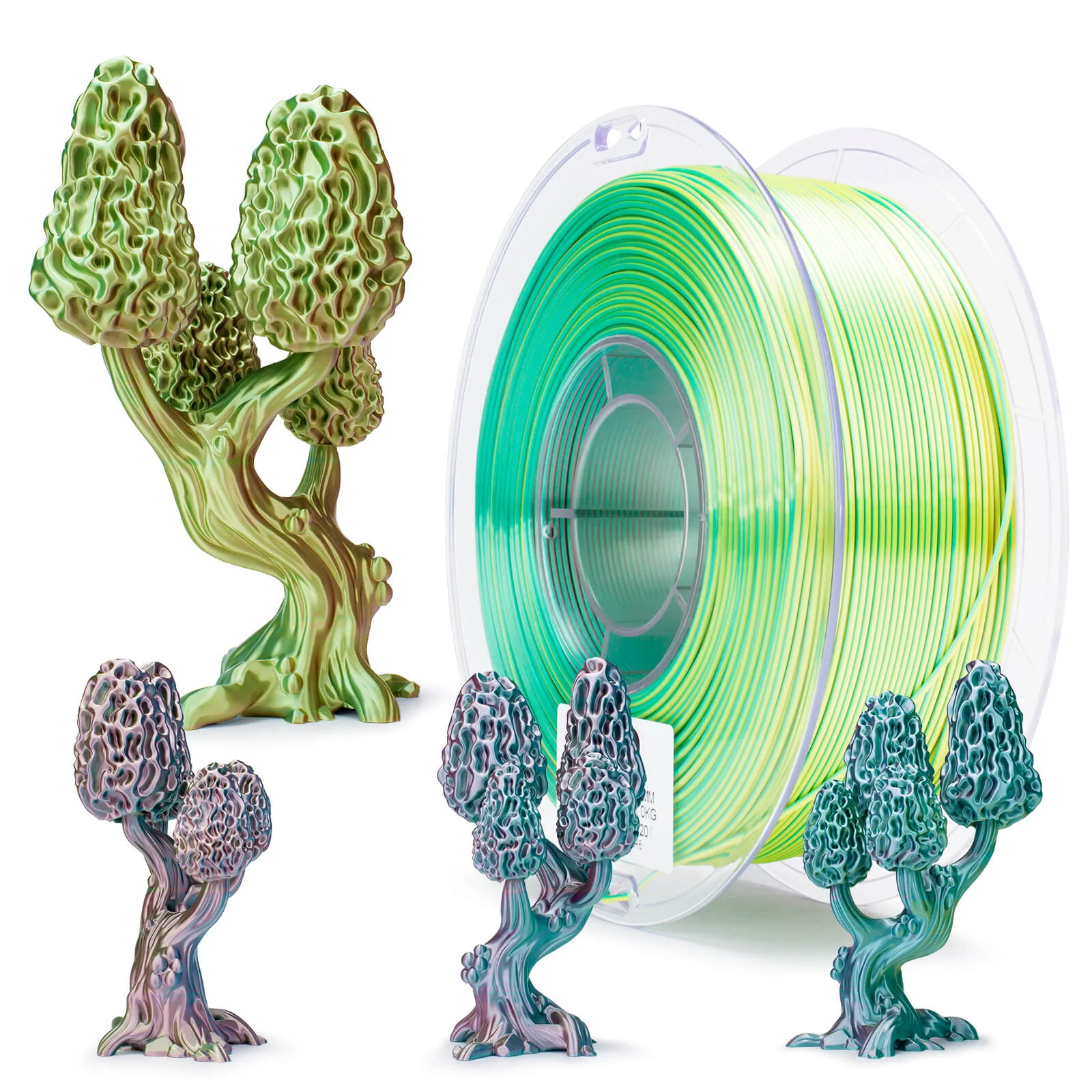 ZIRO Tri-color Silk PLA Filament 1.75mm, Shimmer - Image 5