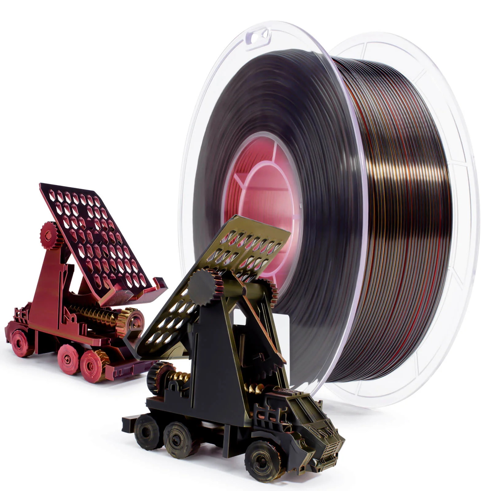ZIRO Tri-color Silk PLA Filament 1.75mm, Steam Punk - Image 4